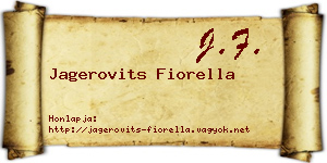 Jagerovits Fiorella névjegykártya